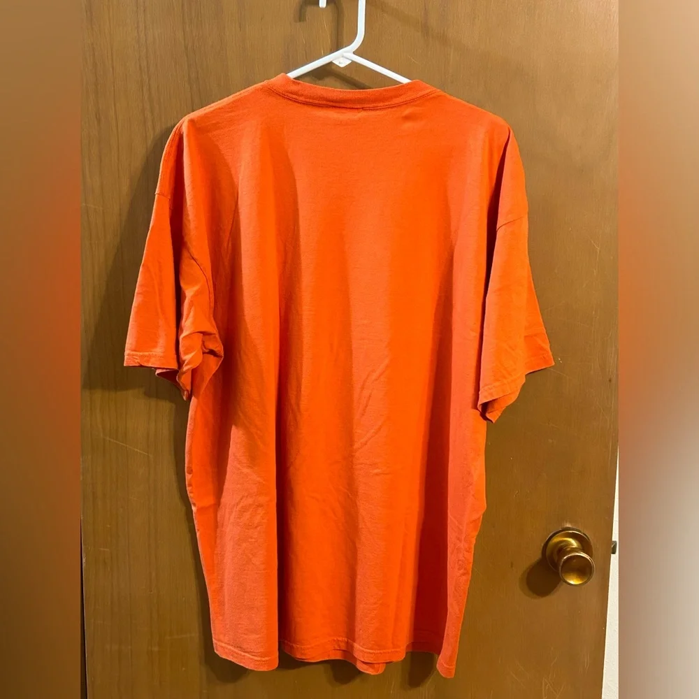 Vintage Nike Air T Shirt XL Orange Made in USA 90s Y2K Swoosh‎ Graphic Tee